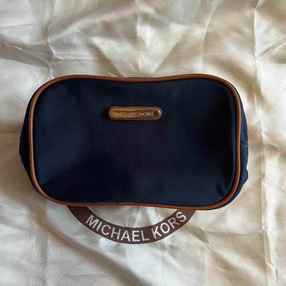 Michael Kors Navy Cosmetic Bag